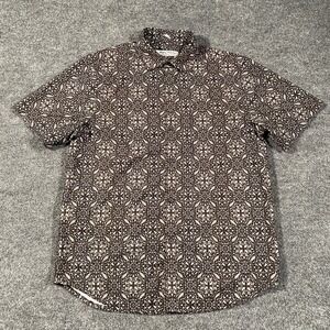 Tommy Bahama The Bahama Coast Short Sleeve Shirt Geometric Abstract Stretch